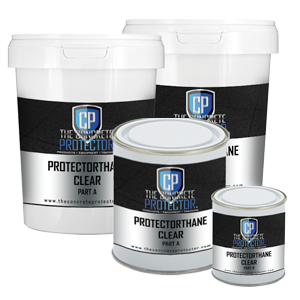 Protector-Thane is a two component moisture cured polyurethane floor coating/sealer. A convenient single component moisture cured polyurethane that exhibits superior abrasion and chemical resistance with good UV stability. Great for top coating color flakes in garage/warehouse floors.